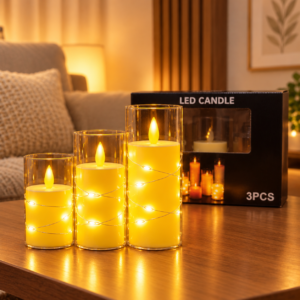 LED Candle Set of 3