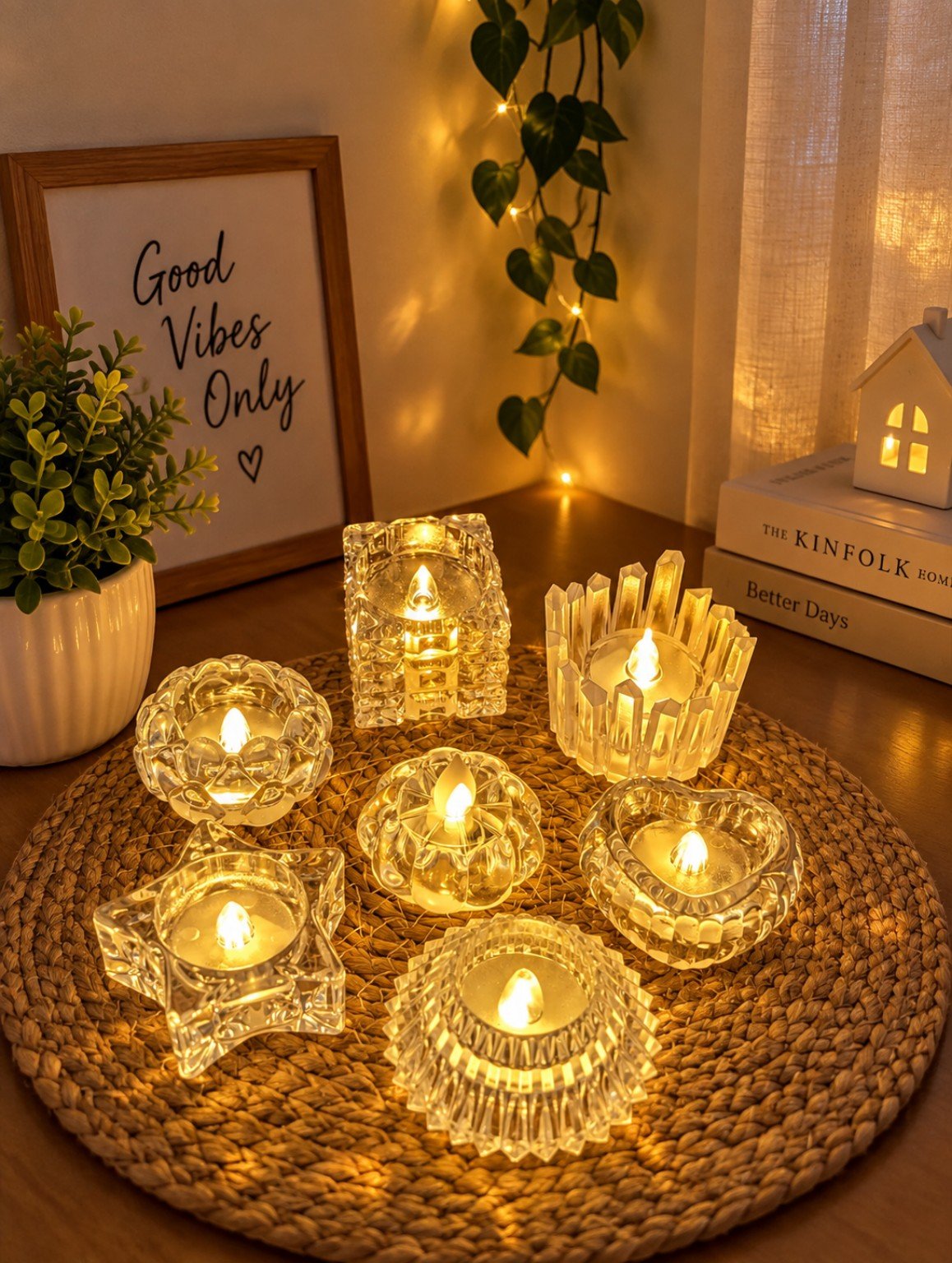 Crystal tealight holder from the Dream Shopping Prangon collection